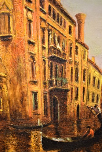 Venise, Jeu de Lumiére  sur le Canal - Albert Ferdinand Duprat (1882-1974) - Art nouveau